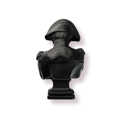 Black beeswax candle Napoleon bust