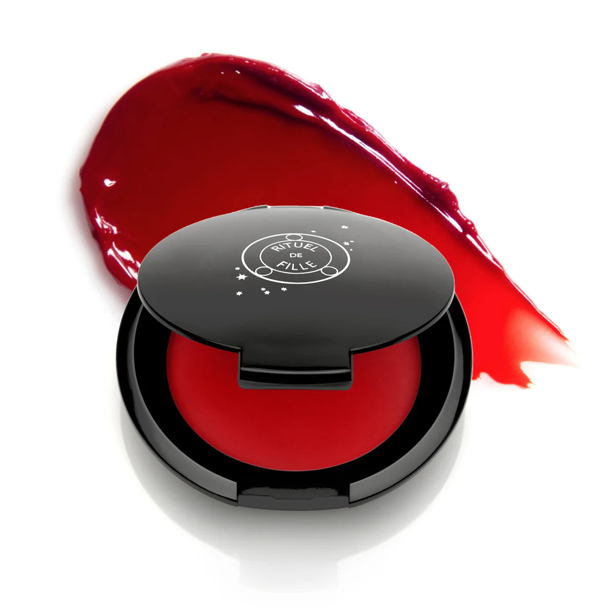 Rituel de Fille Jelly Blush and Lip Color in bold red with a smooth glossy finish