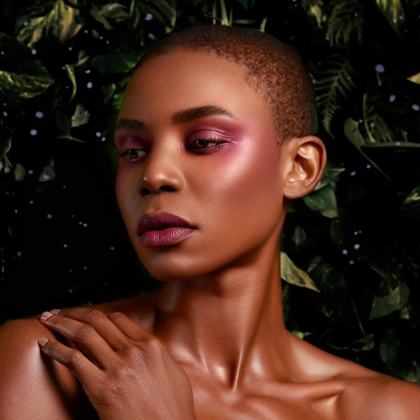 Model wearing Rituel de Fille Jelly Blush and Lip Color for a radiant and fresh look