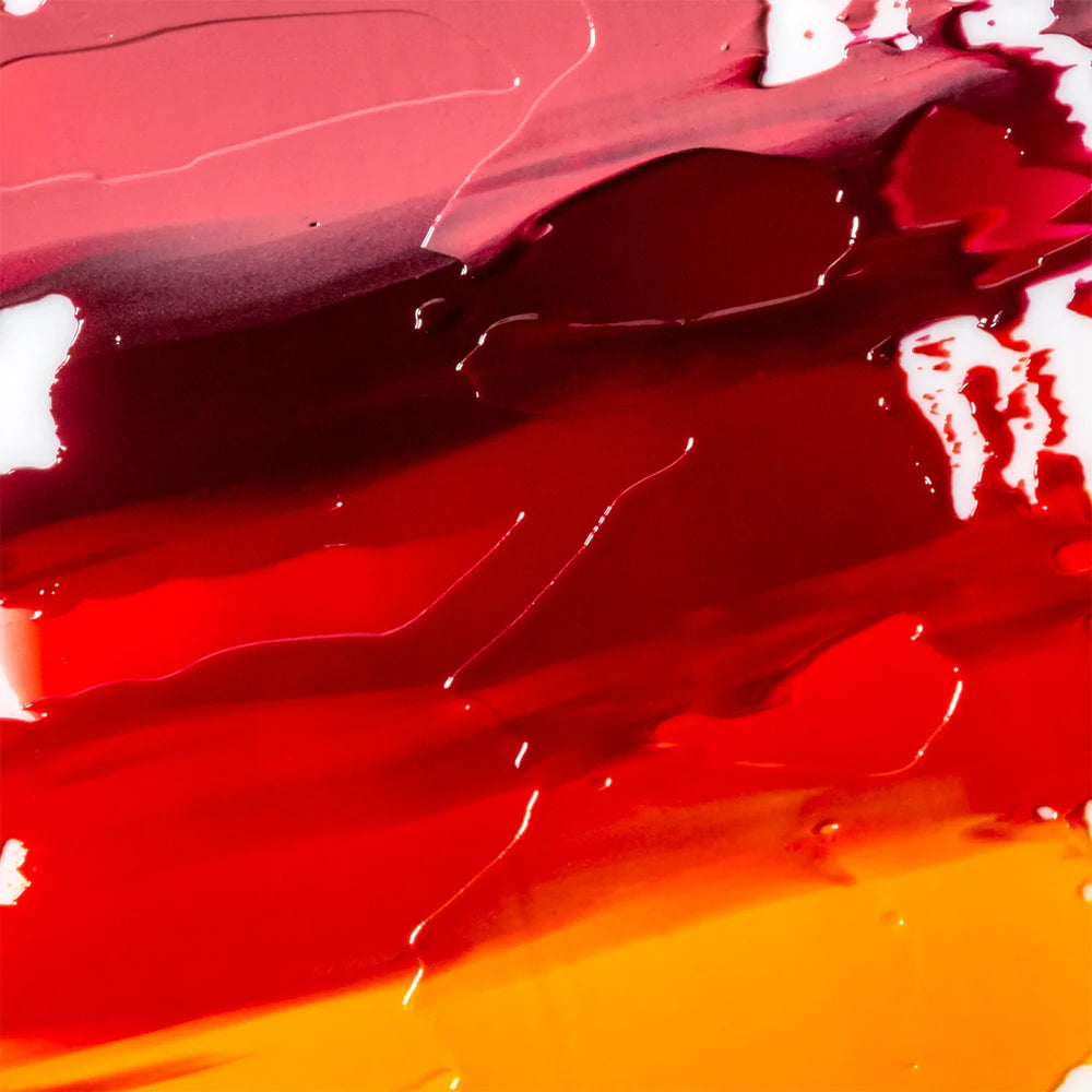 Vibrant swatches of Rituel de Fille Jelly Blush and Lip Color displaying rich hues and glossy finish