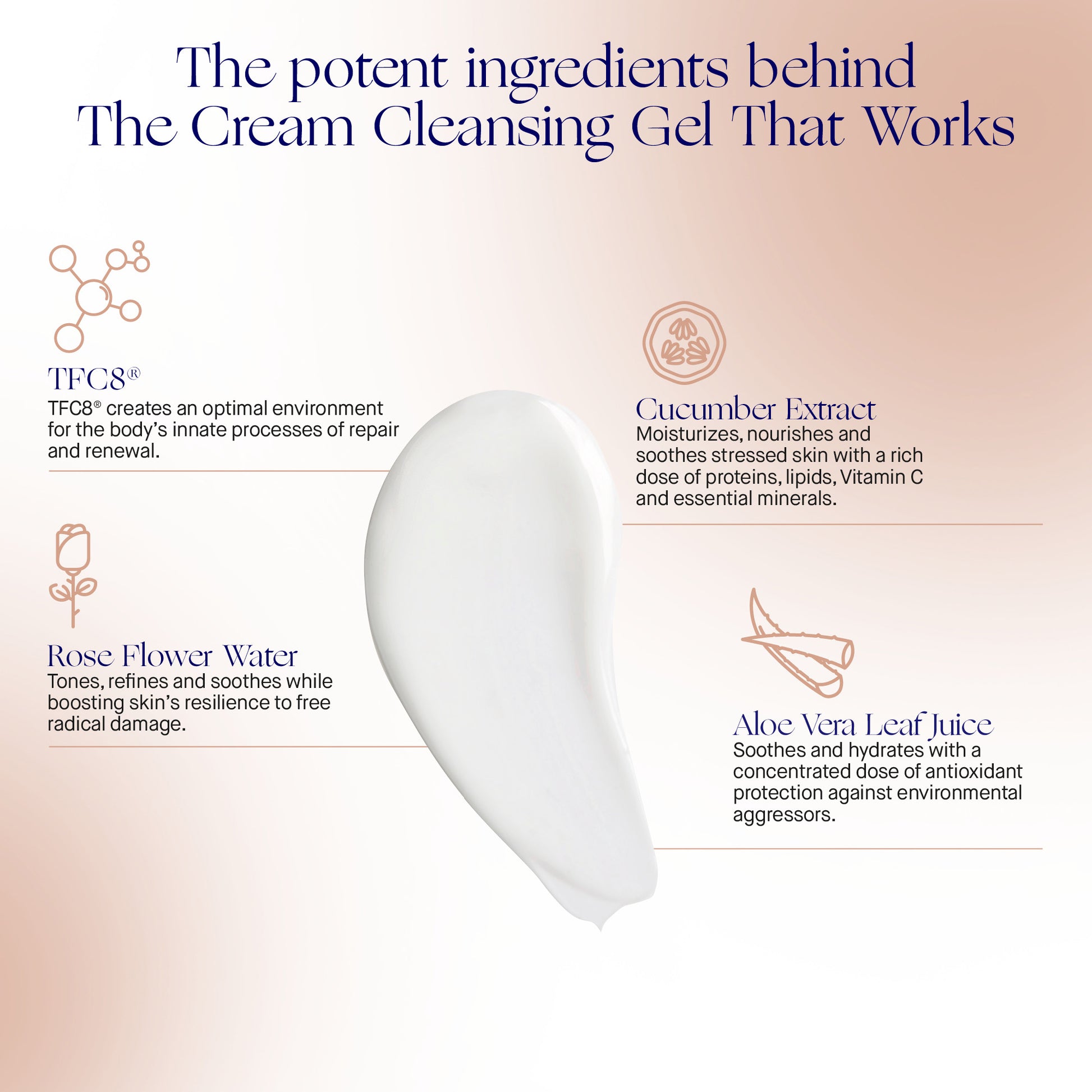 Augustinus Bader luxury cream cleansing gel with potent ingredients like cucumber extract and rose flower water