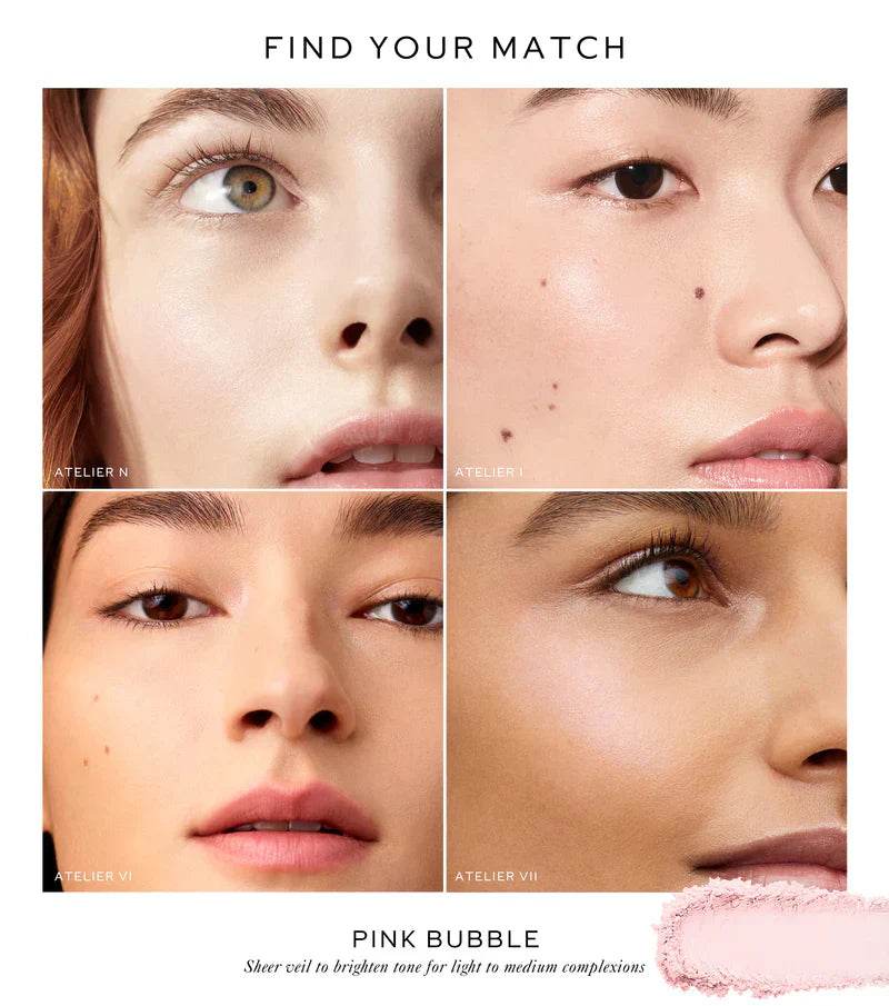 Westman Atelier Pressed Powder shade comparison for light to medium complexions