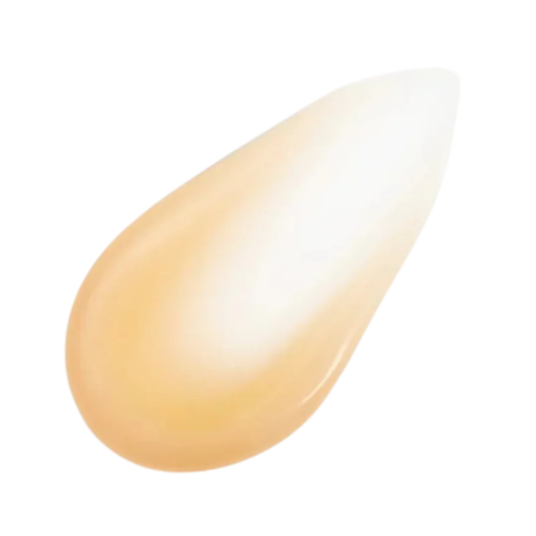 Natura Bissé Comforting Eye Contour Cream in a cream droplet on a black background