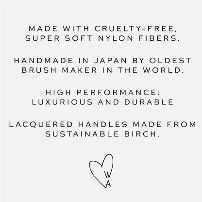 Westman Atelier Elegant Lip Brush with super soft nylon fibers and sustainable birch handle