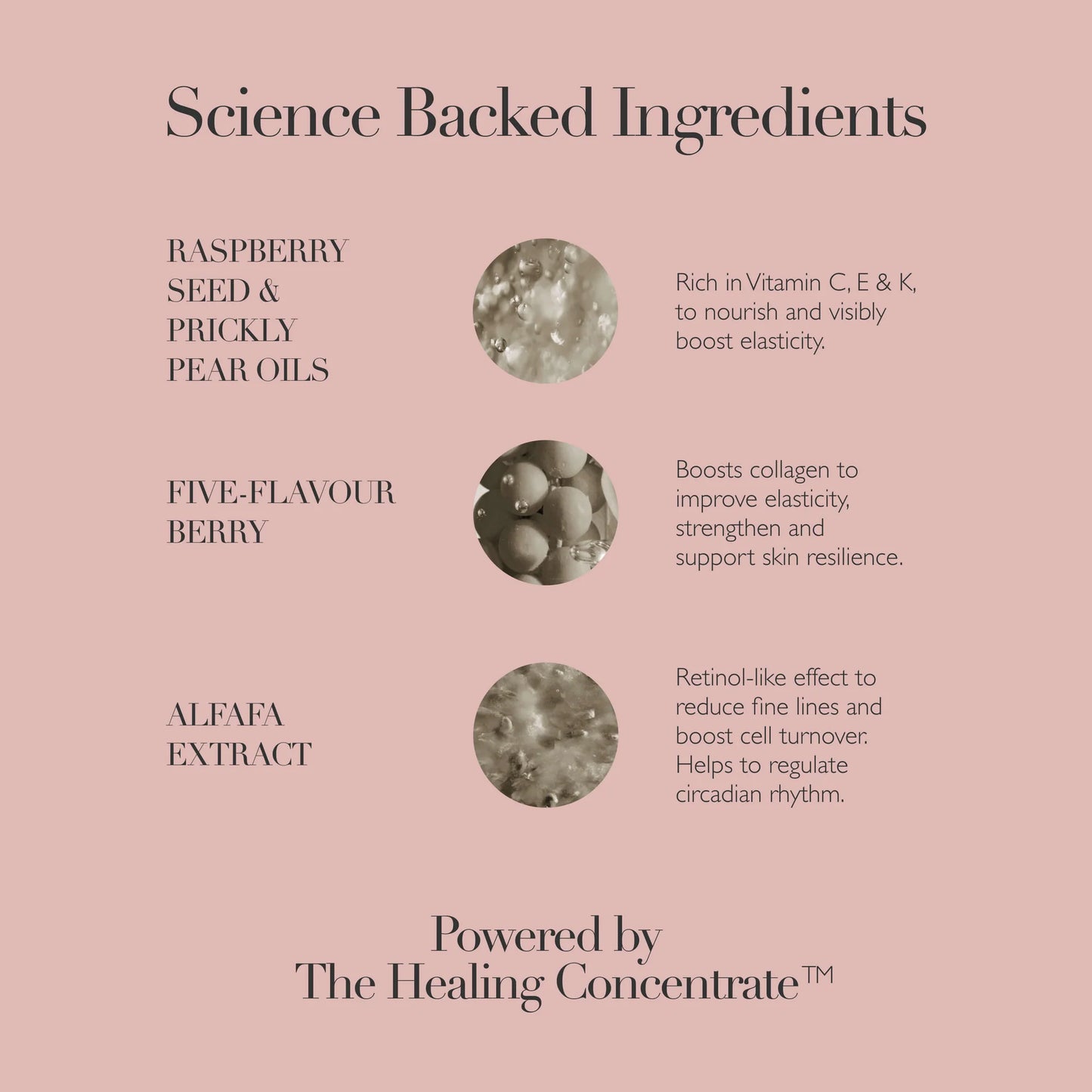Omorovicza Facial Oil featuring raspberry seed and prickly pear oils for improved skin elasticity and nourishment.