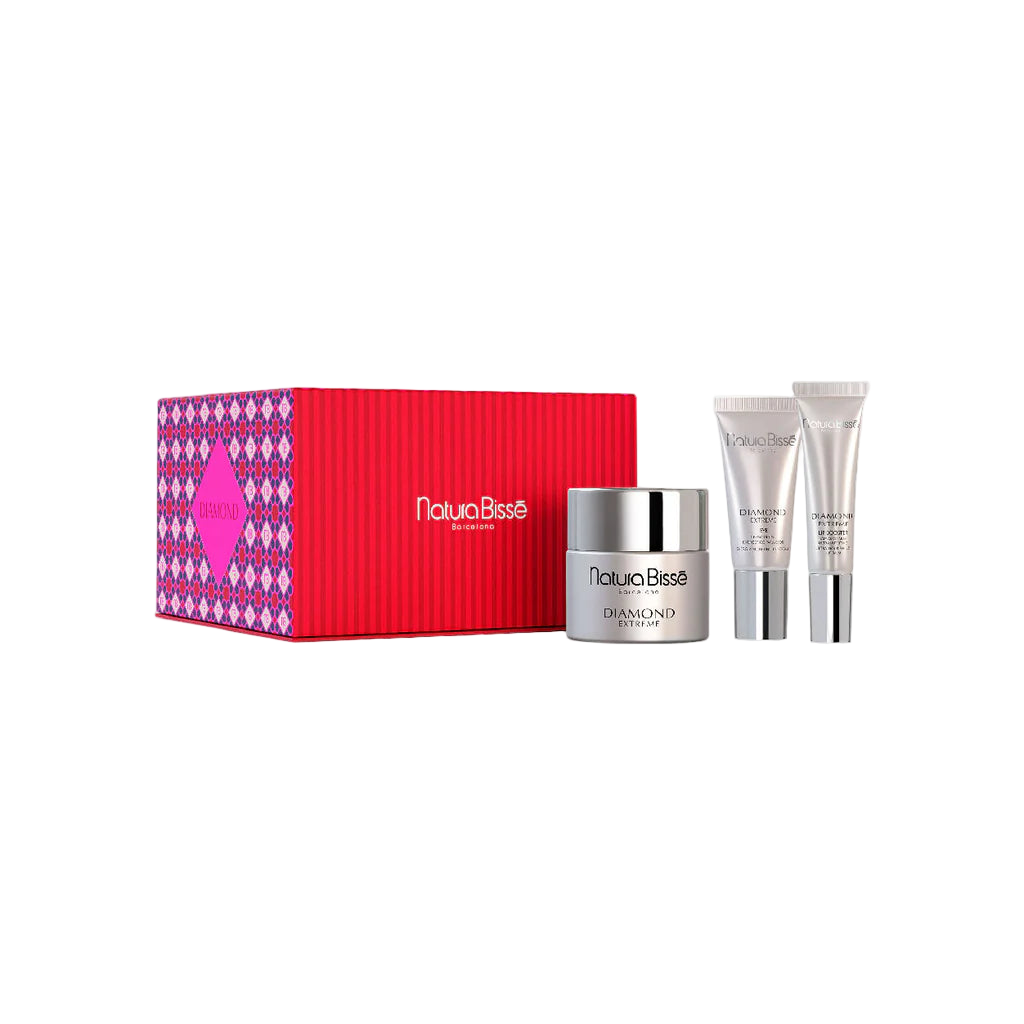 Natura Bissé skincare set with a red box on a white background
