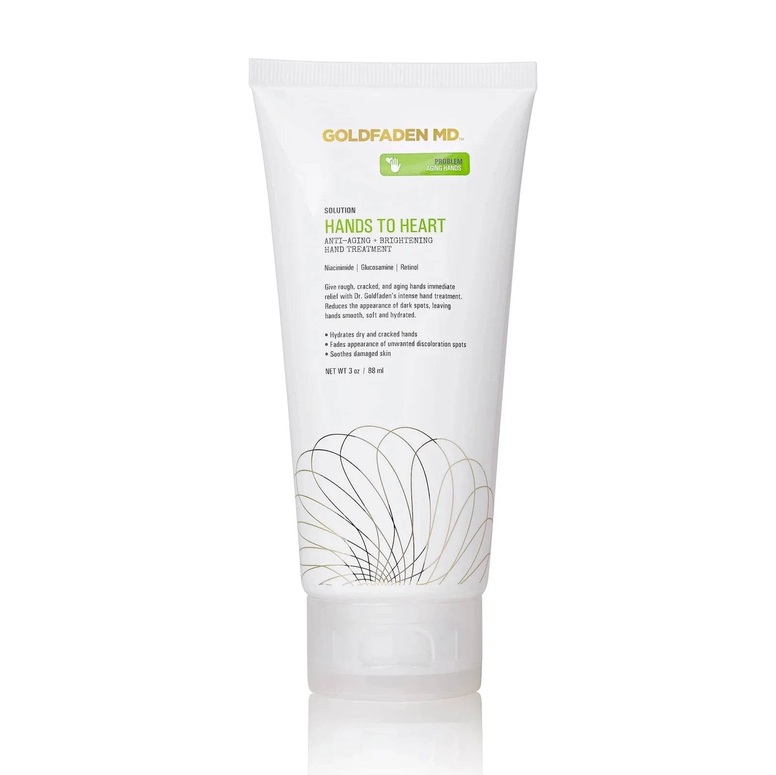 Goldfaden MD Hands to Heart Brightening Hand Treatment tube with anti-aging and hydrating formula