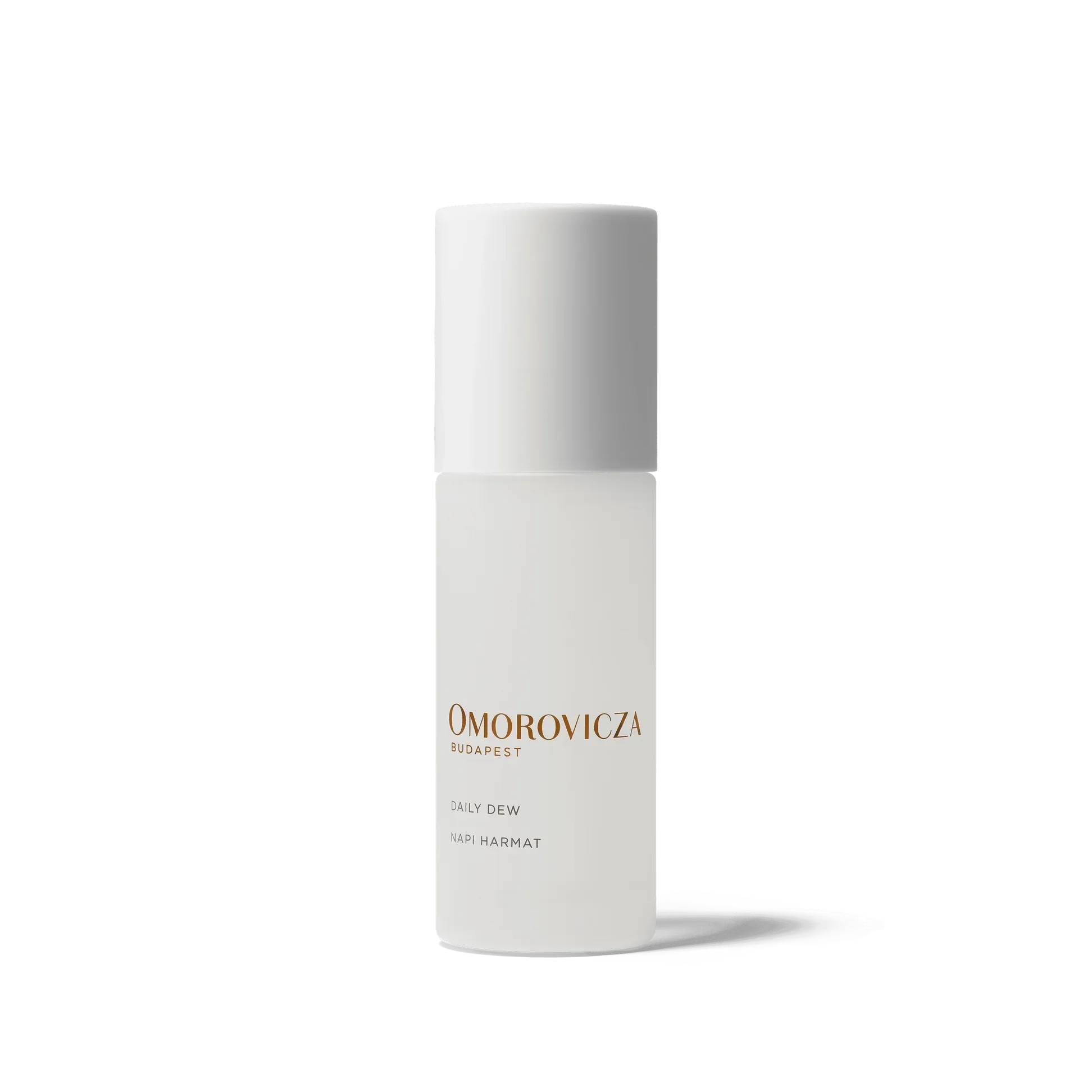 Omorovicza Daily Dew Gel Moisturizer in a sleek white bottle for hydration and skin revitalization