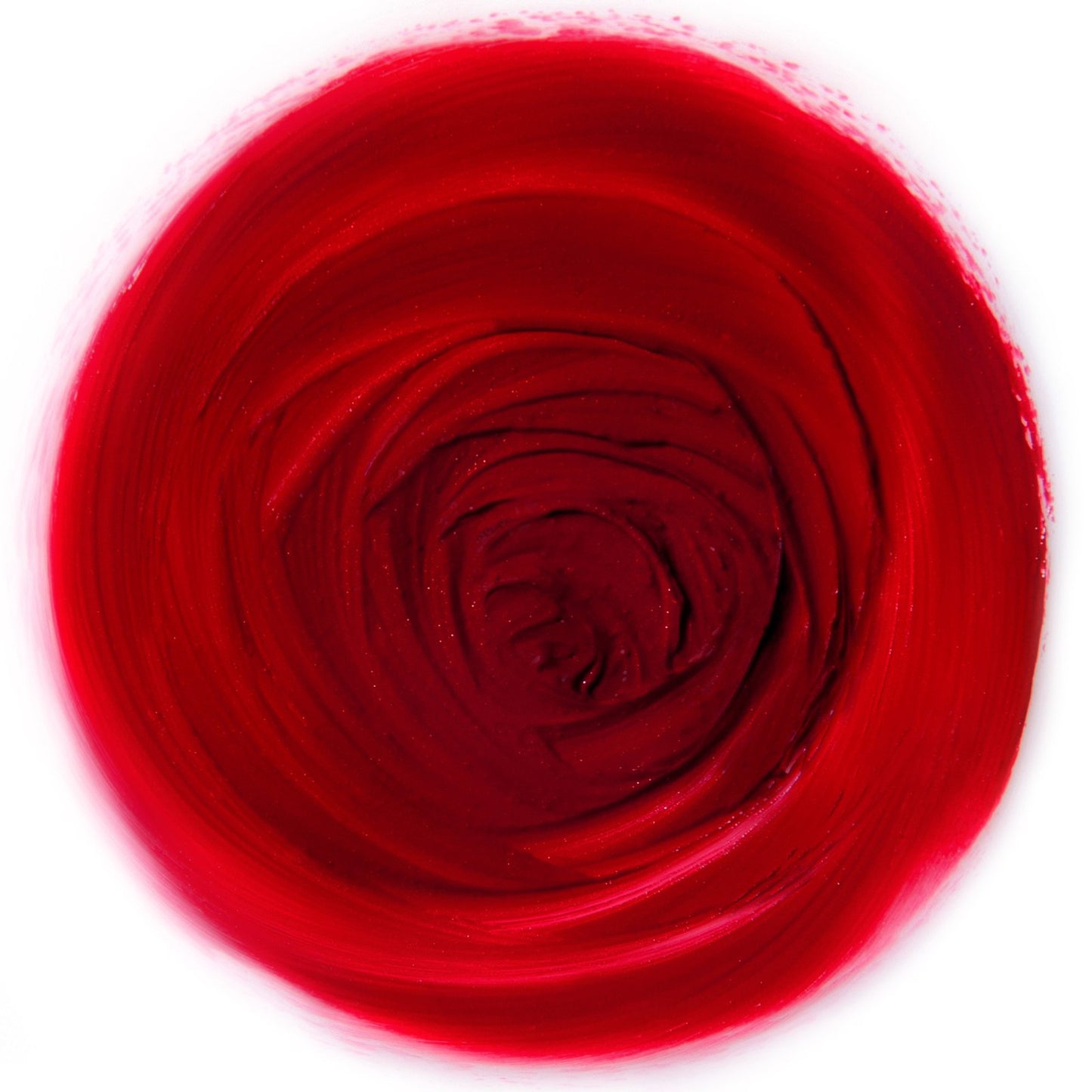 Rituel de Fille Rich Scarlet Lipstick Swatch in a Rose Pattern for Bold Lips