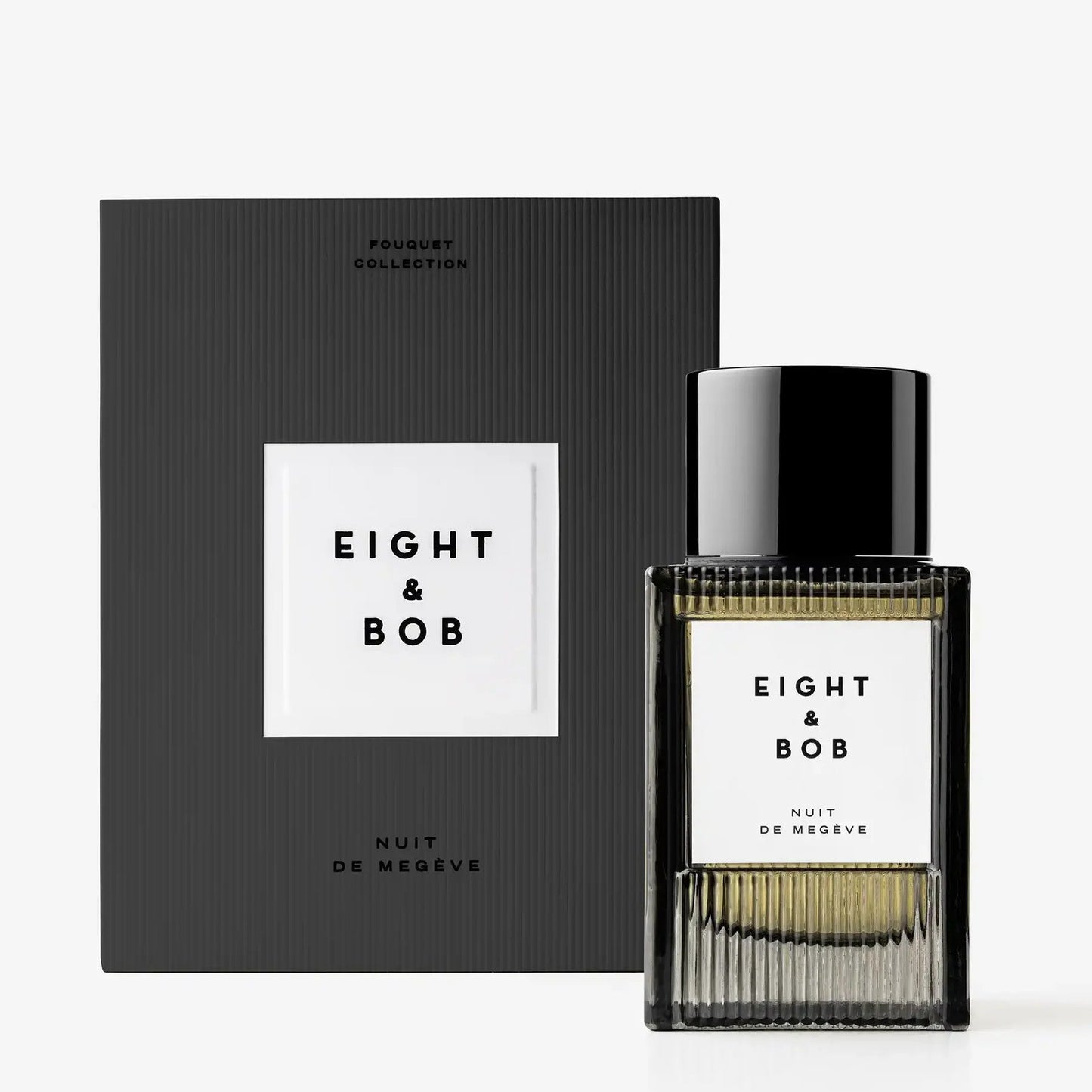 Eight & Bob perfume bottle and packaging on a white background