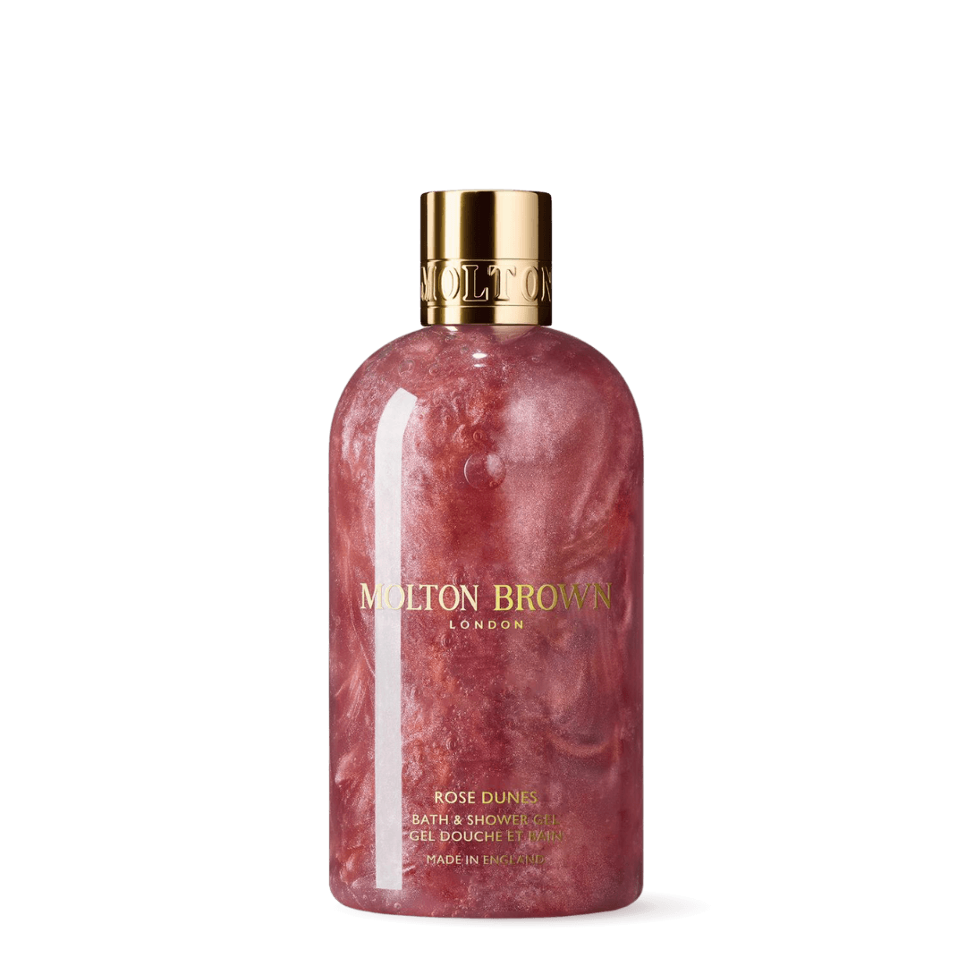 Molton Brown Rose Dunes Body Wash with luxurious floral fragrance for a refreshing shower experience
