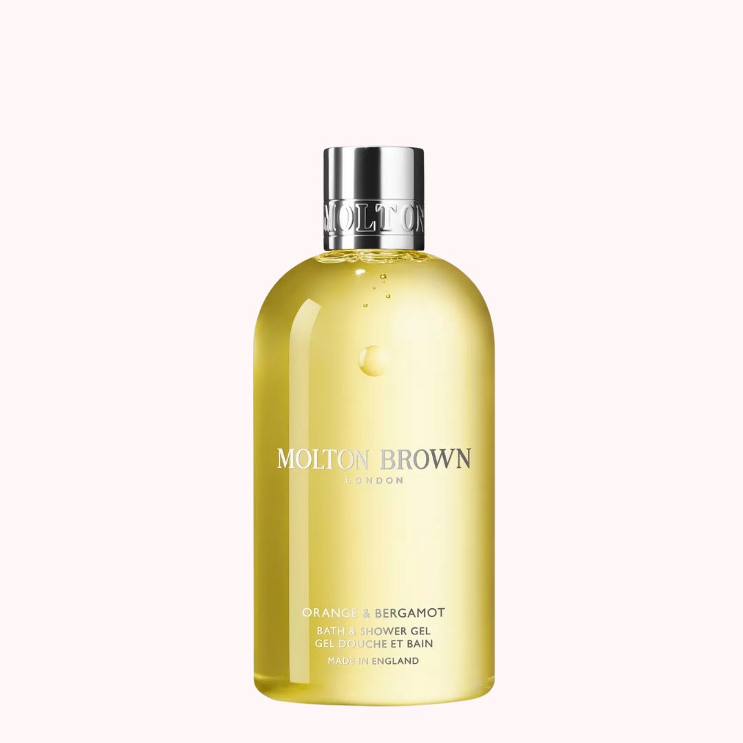 Molton Brown Orange and Bergamot Bath and Shower Gel, part of the limited edition festive beauty hamper
