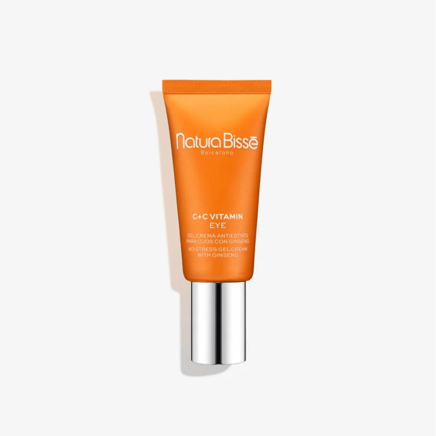 Natura Bisse Gel With Ginseng And Vitamin C in an orange tube with silver cap on white background