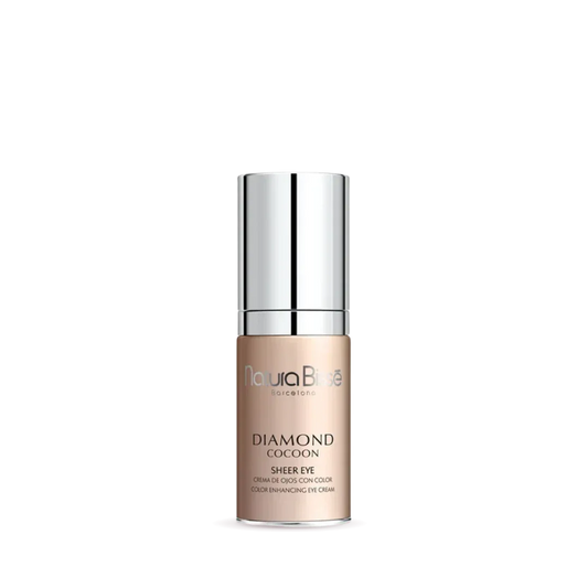 Natura Bisse Diamond Cocoon Sheer Eye Tinted Eye Cream in sleek packaging for brightening the under-eye area