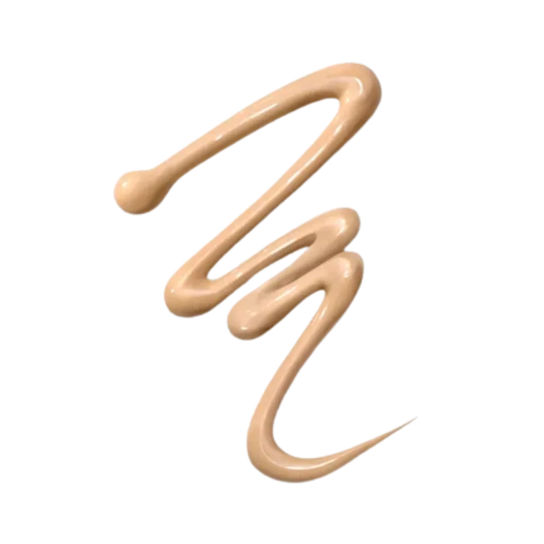 Smooth swatch of Natura Bisse Tinted Eye Cream in a light beige shade for a natural finish