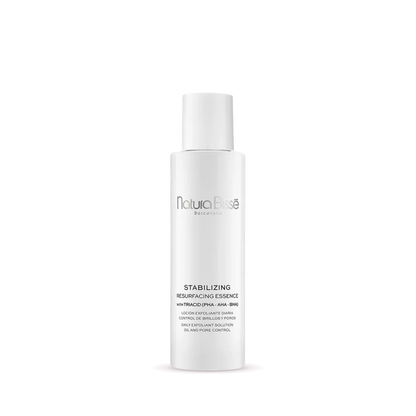 Natura Bissé Stabilizing Resurfacing Essence bottle, a Daily Exfoliant Solution for skin smoothing and control