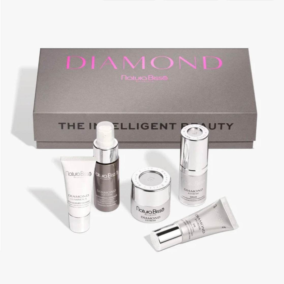 Natura Bissé Diamond Skincare Discovery Set with five luxurious skincare products for radiant skin