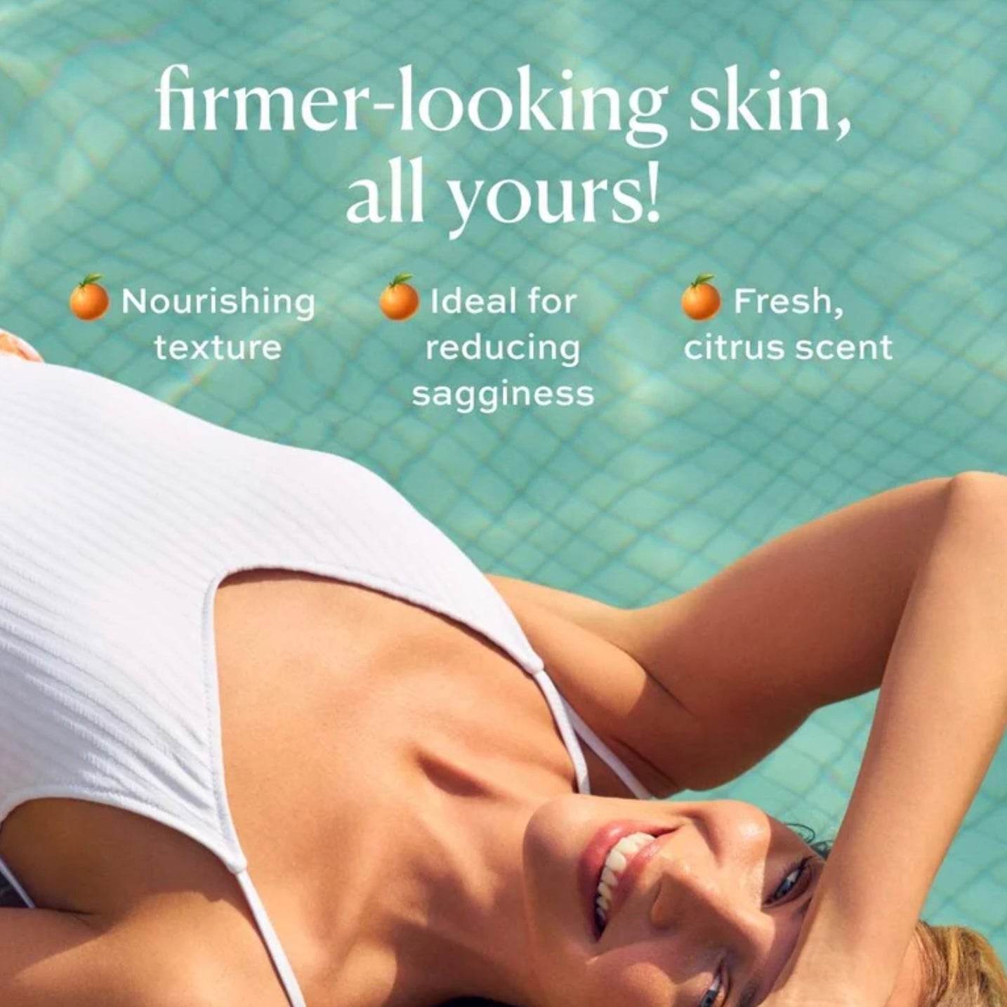 Natura Bisse Firming Body Cream for firmer-looking skin with nourishing texture and fresh citrus scent