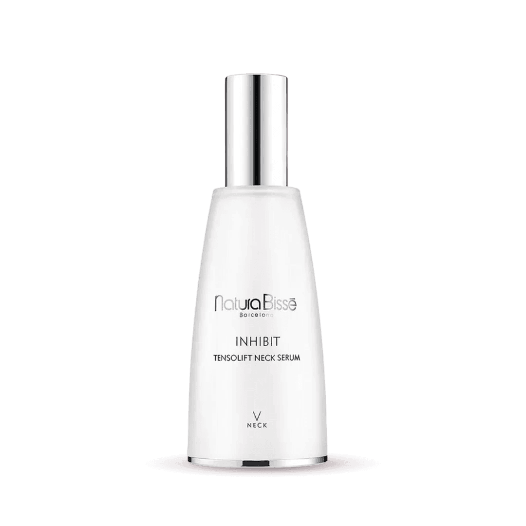 Natura Bisse Inhibit Tensoulft Neck Serum for lifting neck and decollete serum in elegant packaging