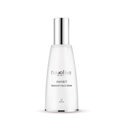 Natura Bisse Inhibit Tensoulft Neck Serum for lifting neck and decollete serum in elegant packaging