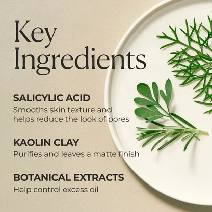 Natura Bissé Purifying and Deep Cleansing Mask with key ingredients like salicylic acid and kaolin clay