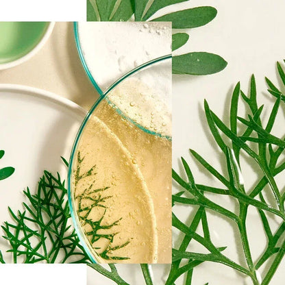 Natura Bissé Soothing Toner in a jar with green leaves for calming skin care routine