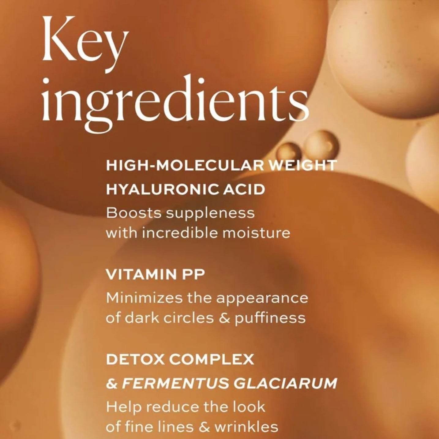 Natura Bisse Tinted Eye Cream with high-molecular weight hyaluronic acid and vitamin PP for dark circle reduction