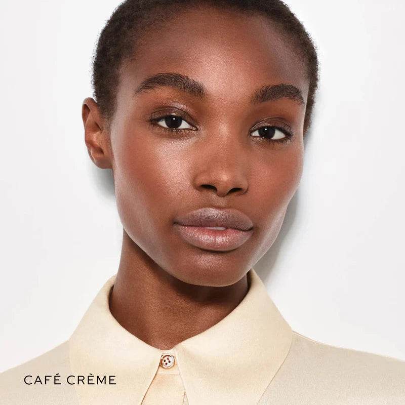 Westman Atelier Nude Lipstick Palette displayed on model with natural makeup and clear skin tone