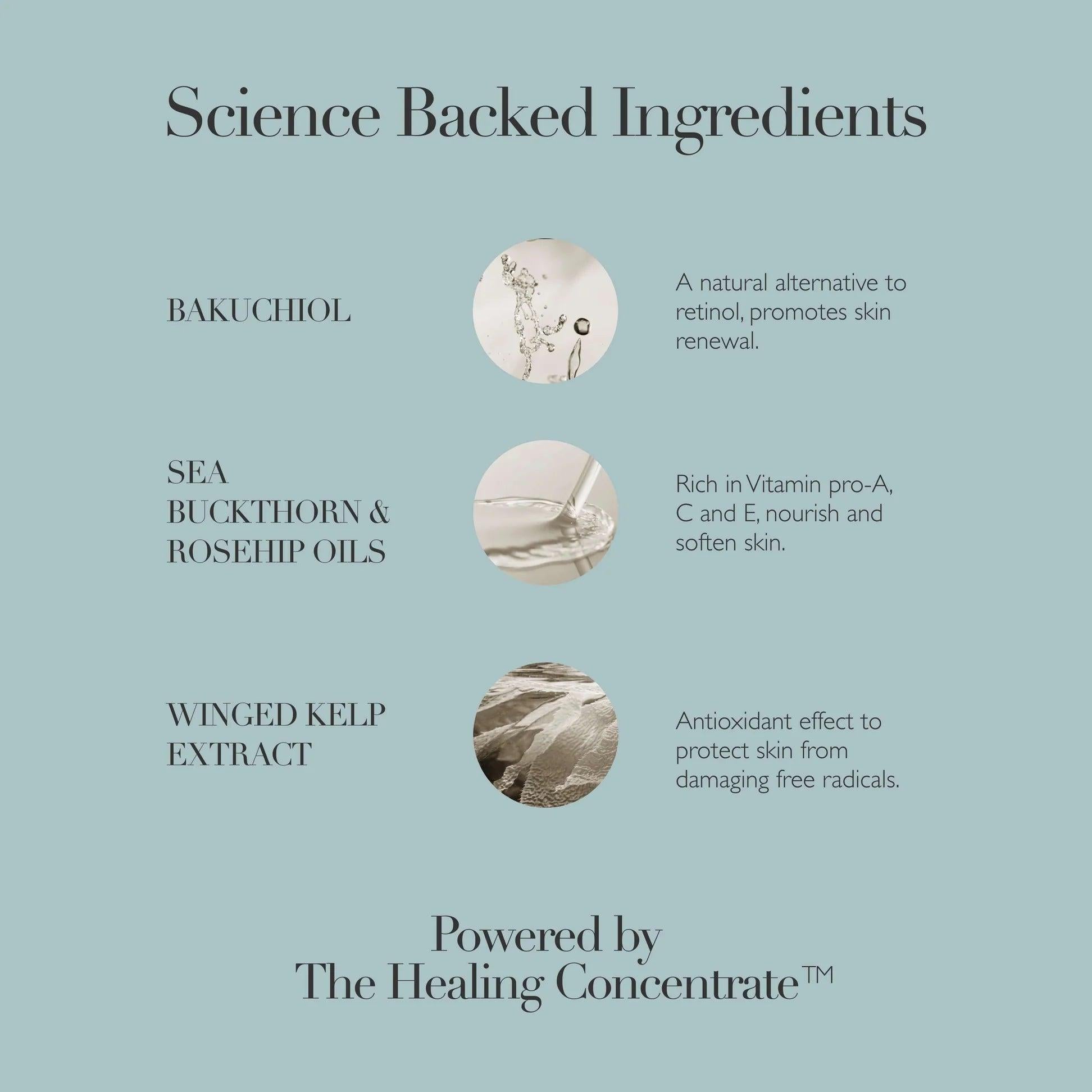 Omorovicza Bakuchiol Facial Oil with sea buckthorn and rosehip oils for skin renewal and nourishment