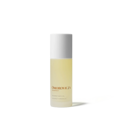 Omorovicza Relaxing Bath Oil in a sleek bottle for a soothing bathing experience