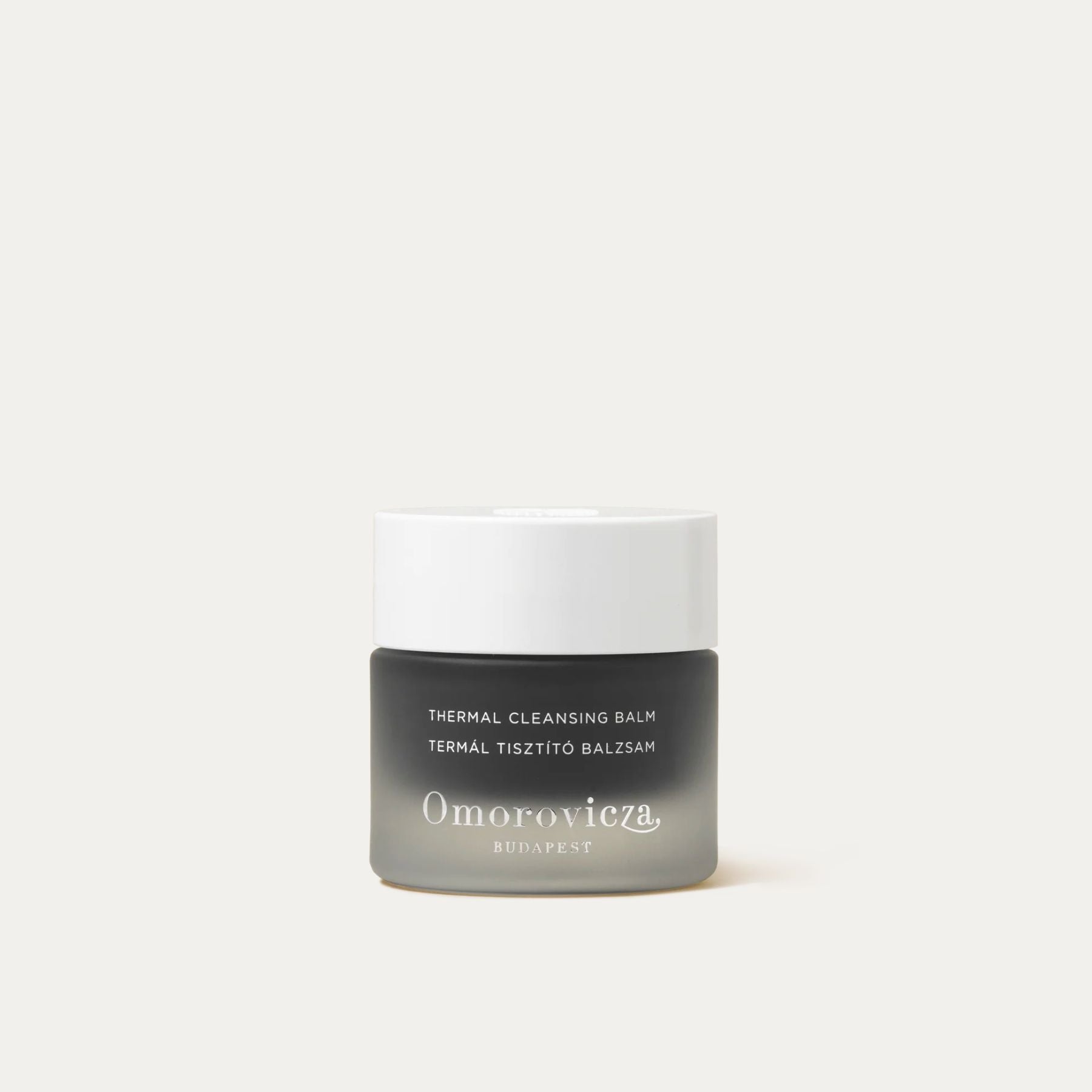 Omorovicza Thermal Cleansing Balm in a jar designed for deep cleansing and skin nourishment