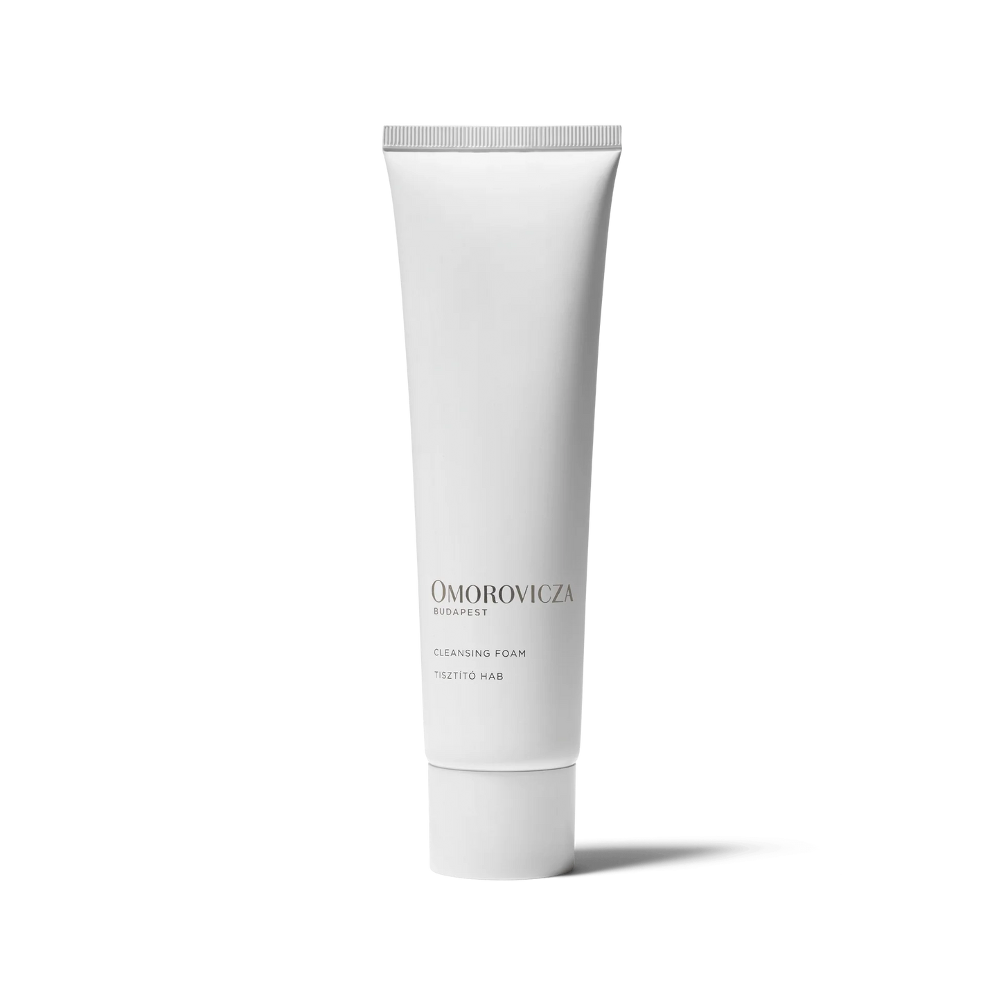 Omorovicza Cleansing Foam in sleek white tube for gentle and effective skin cleansing