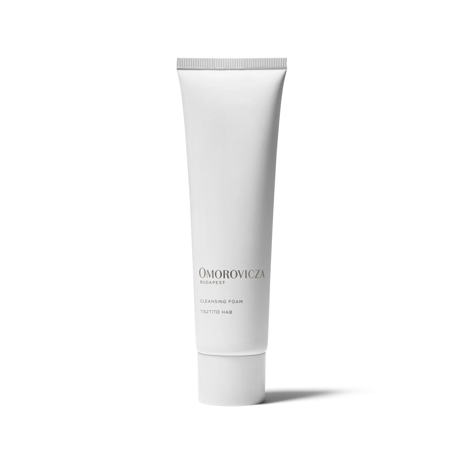 Omorovicza Cleansing Foam in sleek white tube for gentle and effective skin cleansing