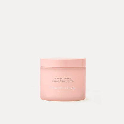 Omorovicza Queen Cream Cleanser in pink jar for gentle and effective skin cleansing
