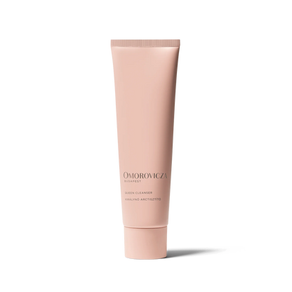 Omorovicza Cream Cleanser in a sleek pink tube for gentle and effective skin cleansing