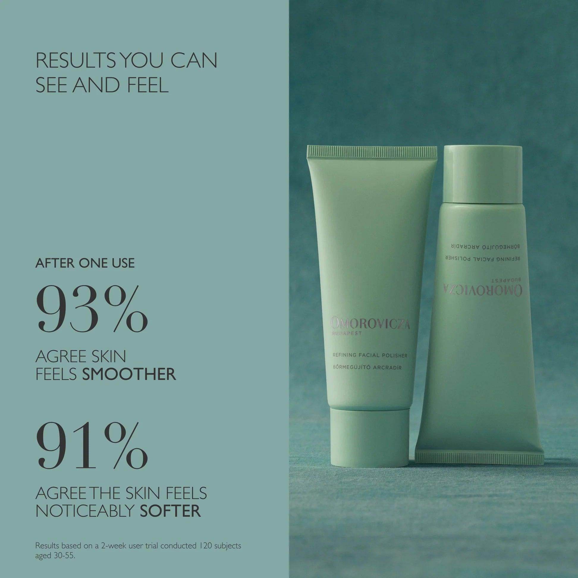 Omorovicza Facial Polisher in elegant packaging for smoother and softer skin results