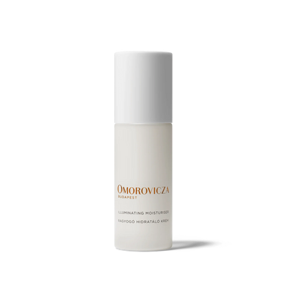 Omorovicza Illuminating Moisturizer in a sleek bottle for radiant skin hydration