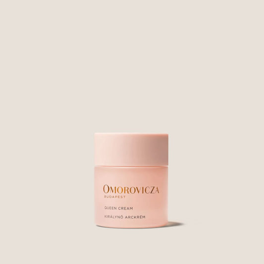 Omorovicza Queen Cream Jar, a rich moisturizer, perfect for hydrating skin before applying Priming Moisture Balm.