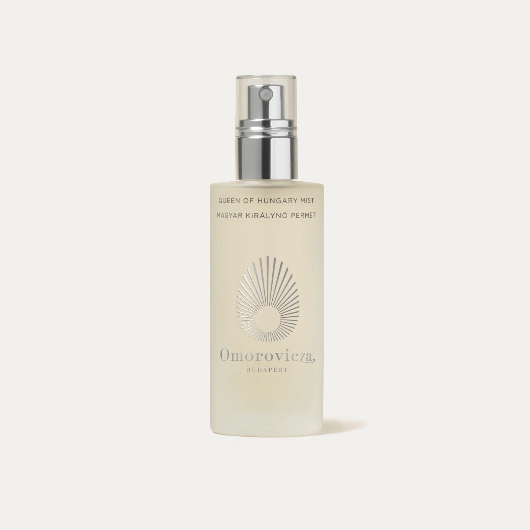 Omorovicza Queen of Hungary Facial Mist in a sleek bottle designed for refreshing and hydrating skin