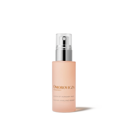 Omorovicza Queen of Hungary Facial Mist in a sleek glass bottle for refreshing hydration