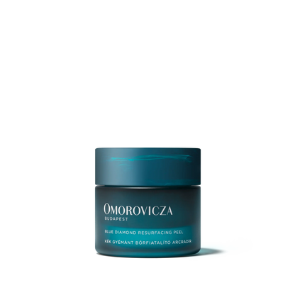 Omorovicza Blue Diamond Resurfacing Peel in a glass jar for radiant skin renewal
