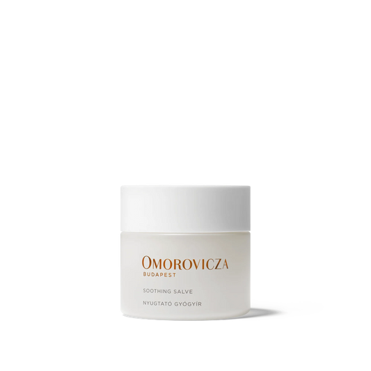 Omorovicza Soothing Salve in a sleek jar for calming skin irritation and moisturization
