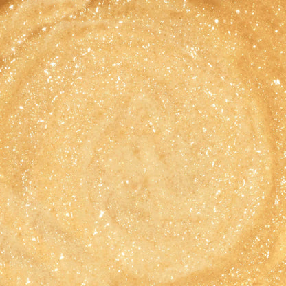 Omorovicza Sugar Scrub in a golden shimmering texture for exfoliating and rejuvenating skin