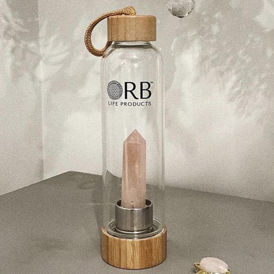 Crystal Bottle Rose Gold | Shop Orb Life at London Beauty