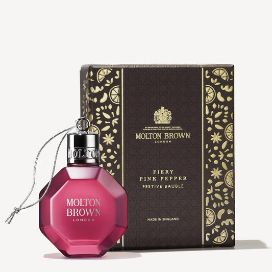 Fiery Pink Pepper Festive Bauble | Shop Molton Brown at London Beauty