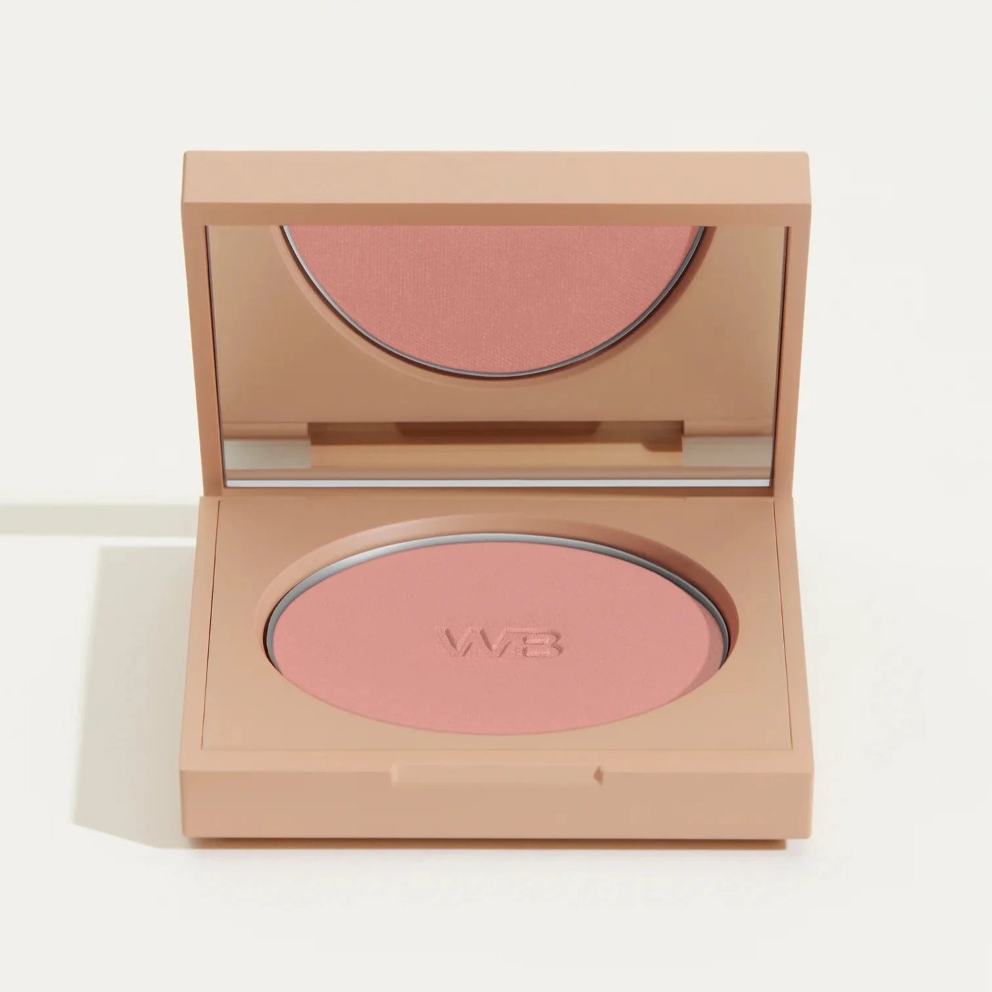 Wonderblush Powder Blush in soft pink shade with a sleek compact design for a natural glow