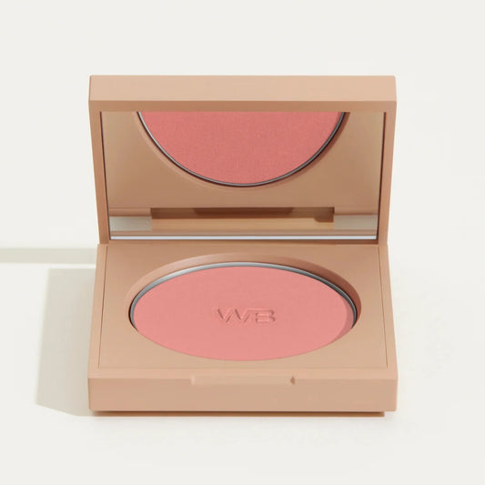 Wonderblush Powder Blush in Soft Pink Compact with Mirror for Flawless Cheek Color