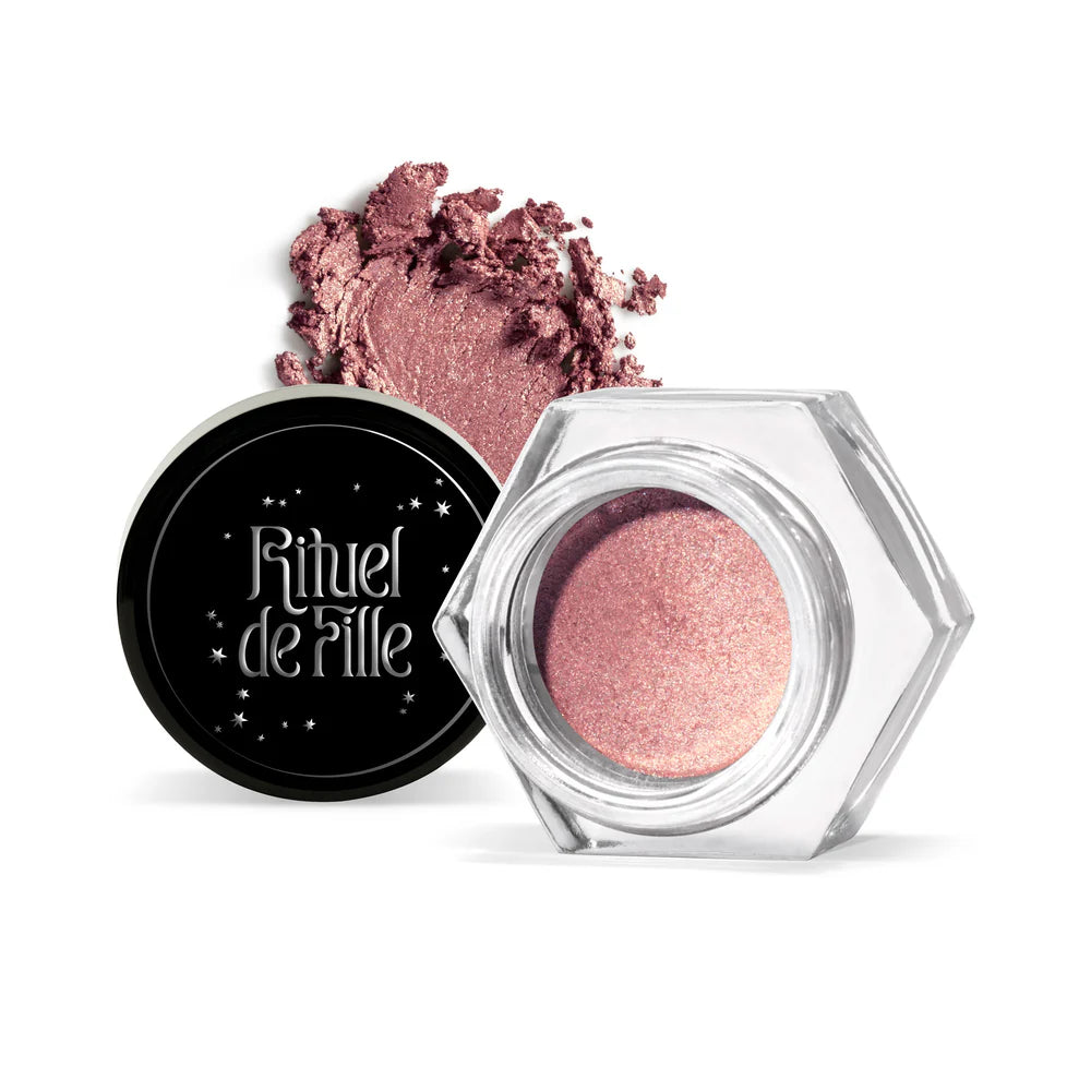 Rituel de Fille Cream Eyeshadow in Shimmering Rose with Smooth Application and Rich Pigment