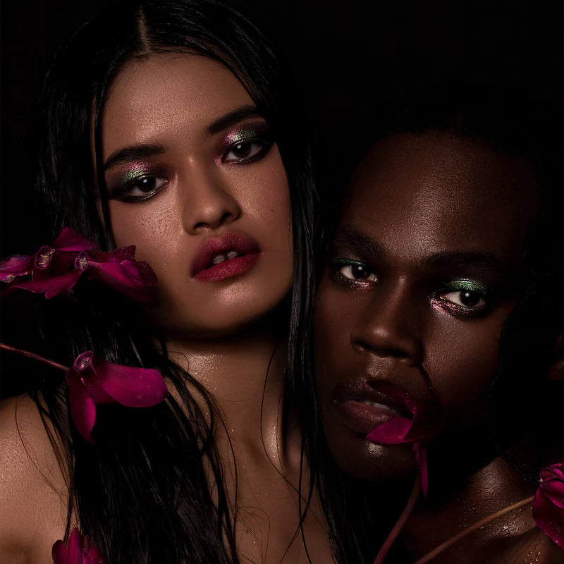 Rituel de Fille Eye Gloss on models showcasing vibrant color and shine for a stunning look