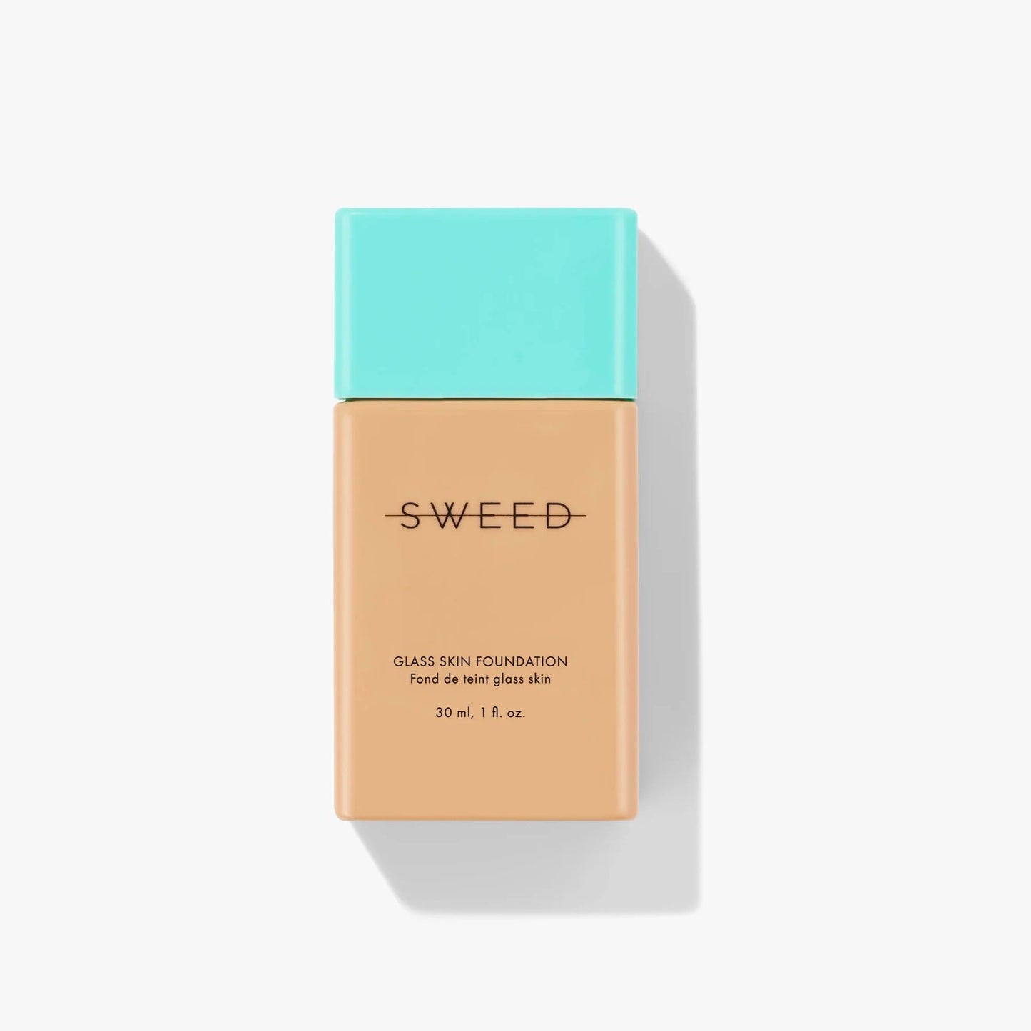Sweed Glass Skin Foundation in a sleek bottle for a dewy, luminous finish